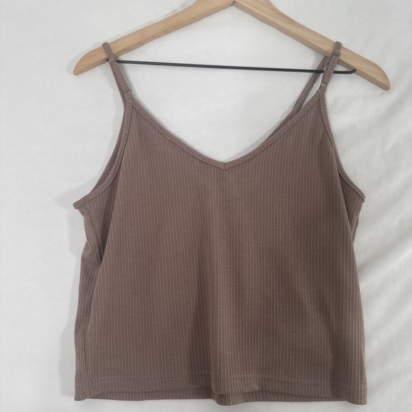 NWT! Women's Cozy Listicle Rib Knit Tank & Legging Set Mocha Large - Picture 5 of 16